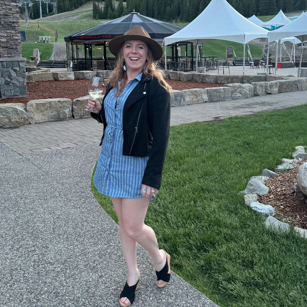 Japna Blue and White Striped Shirt Dress - Picture 4 of 4